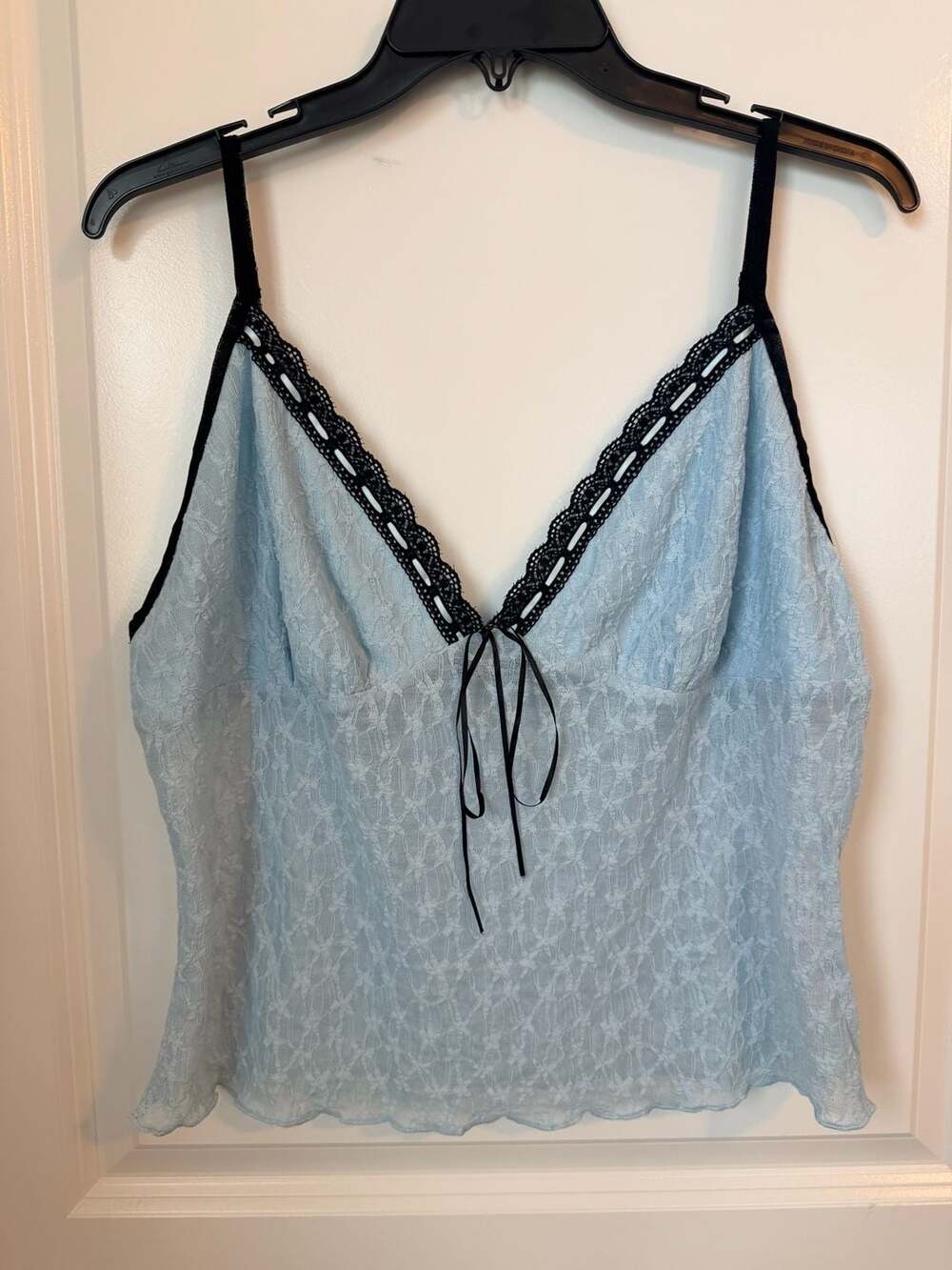 Princess Polly Light Blue Lace Cami Top Size US 12